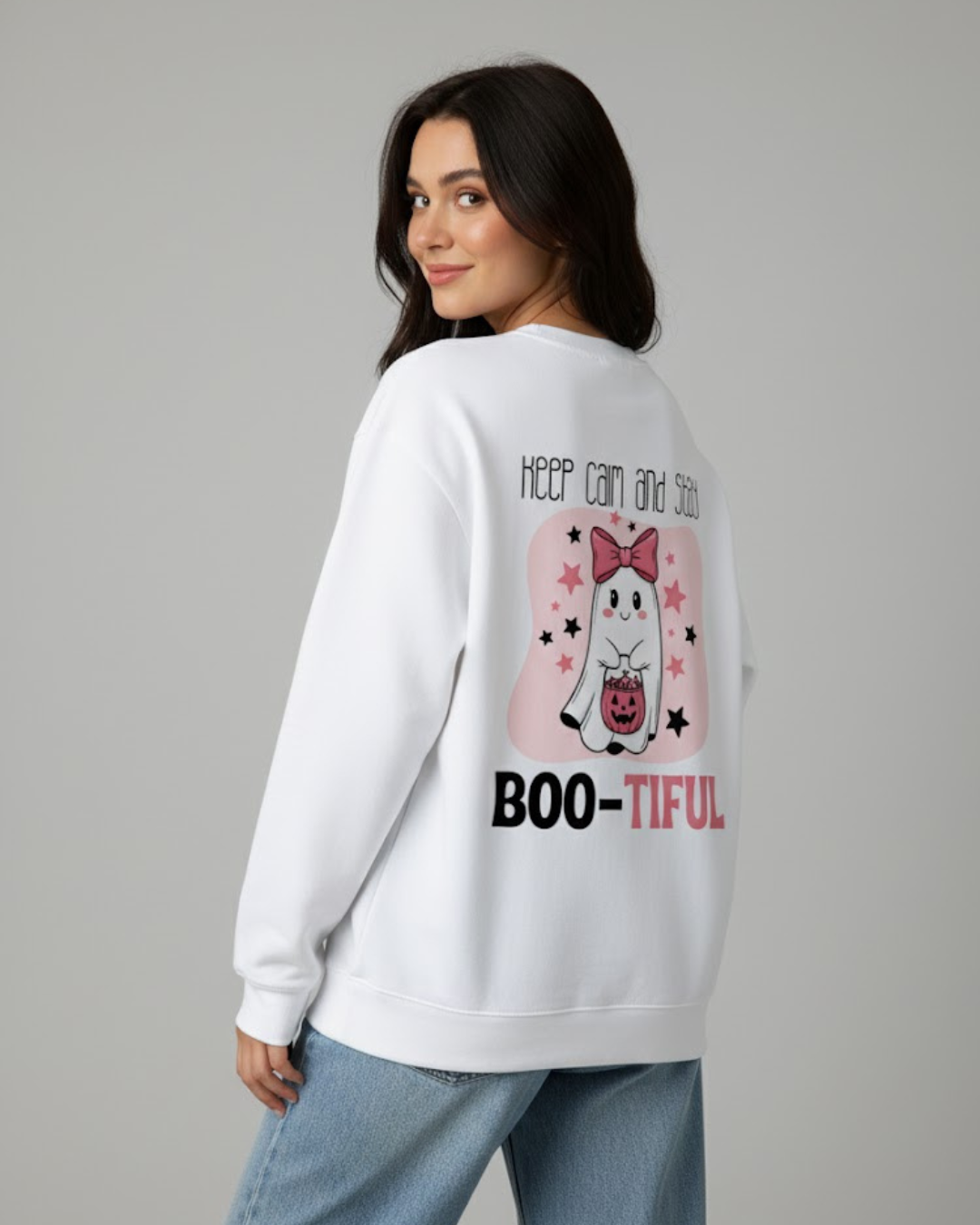 Stay Boo-tiful Oversized Sweatshirt (Girls Edition)